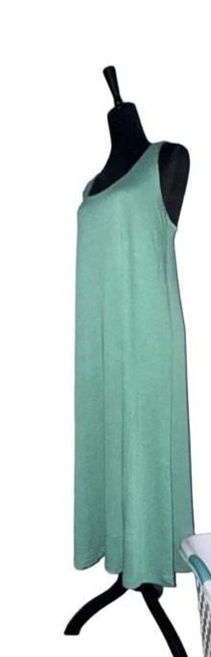 Casual Green Sleeveless Maxi Dress